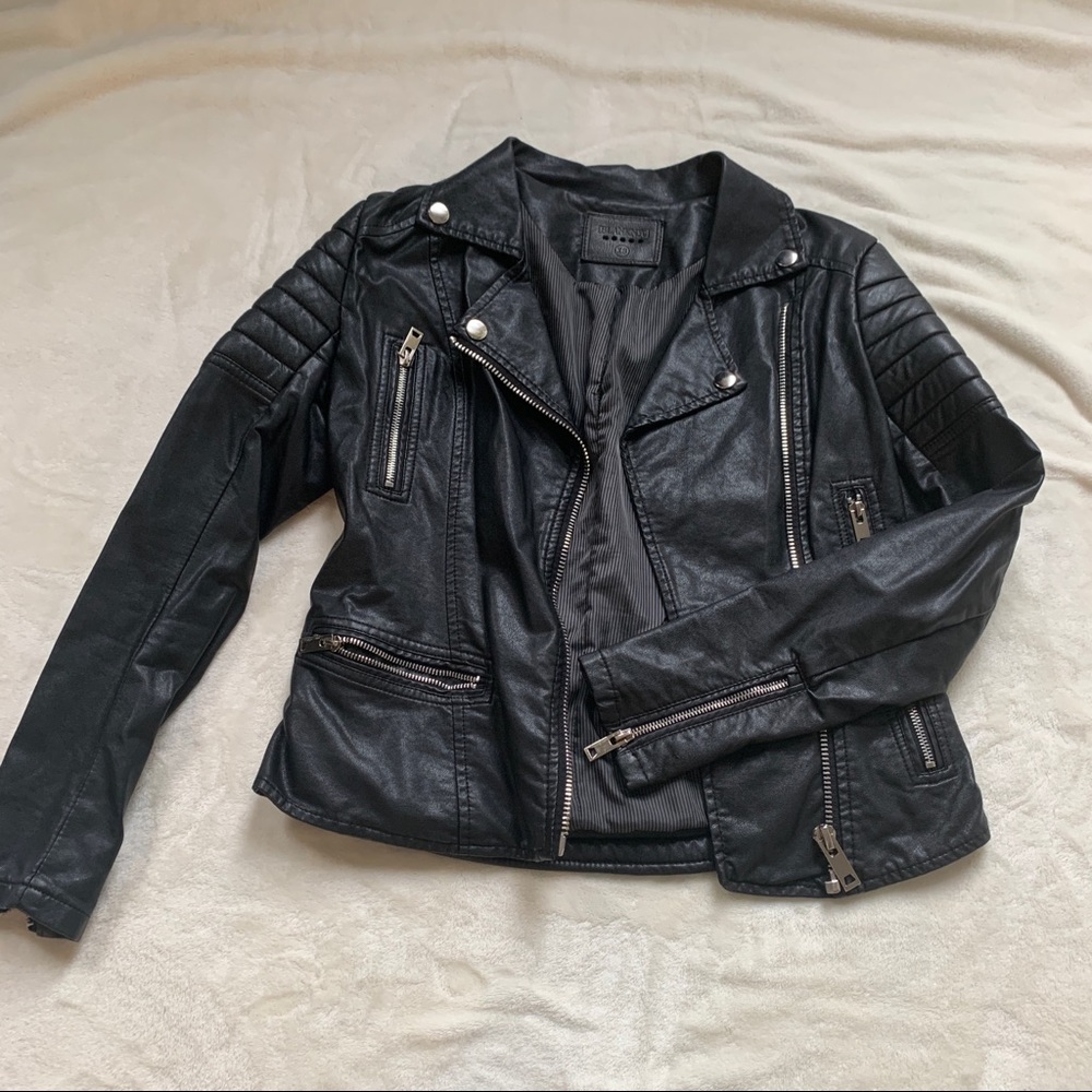 BlankNYC Faux Leather Moto Jacket